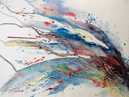 Abstract Color oil painting